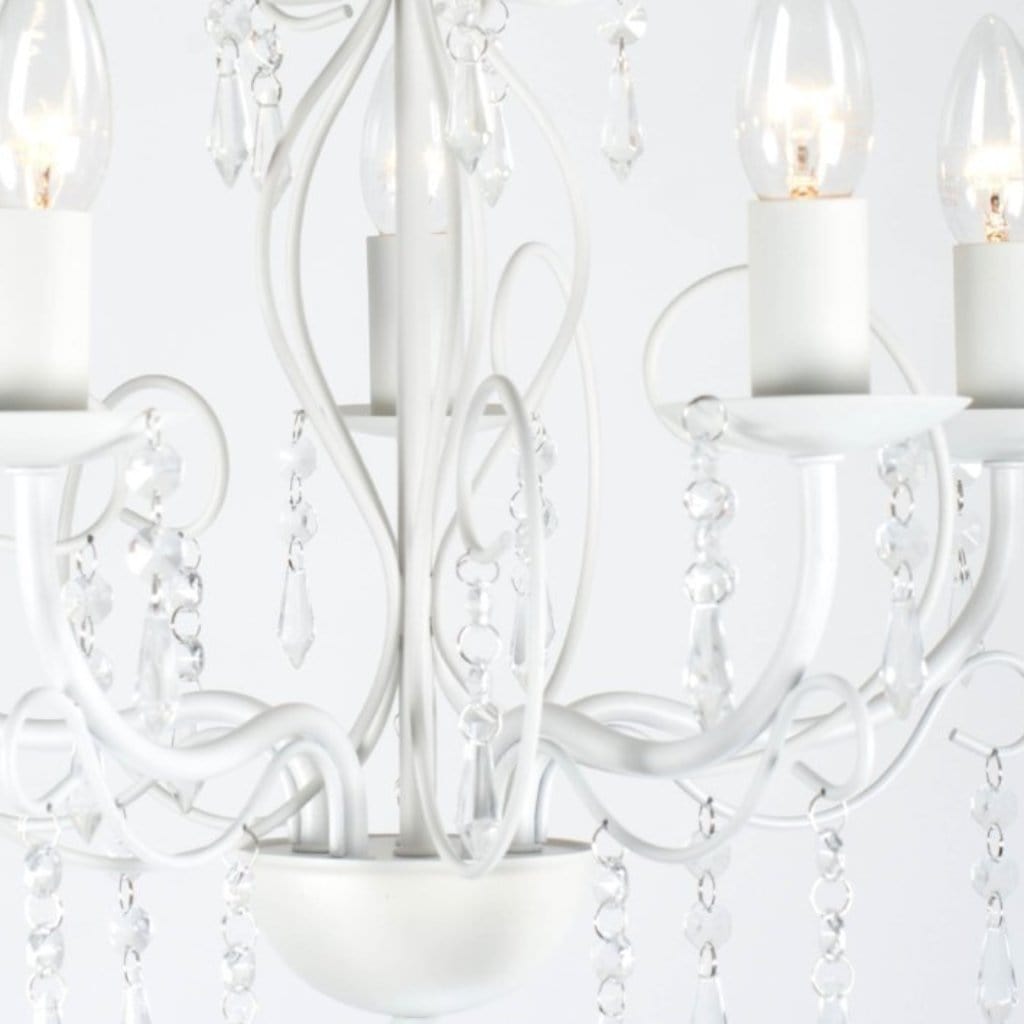 Mela White Chandelier