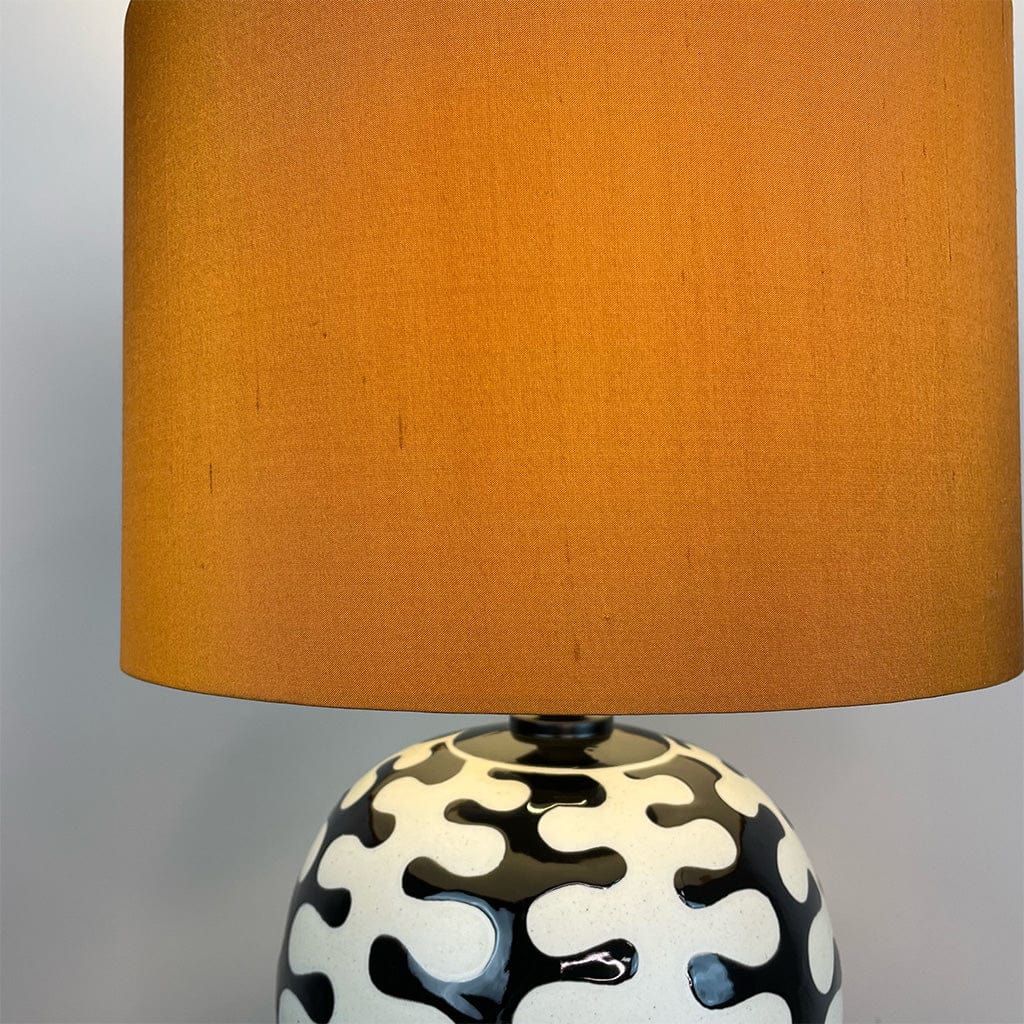Elkorn Black & White Coral Ceramic Table Lamp