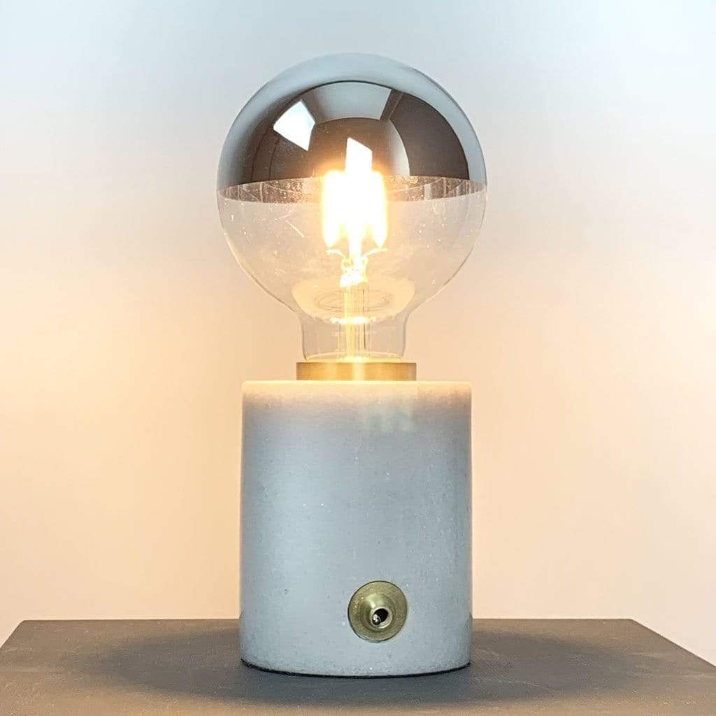 E27 Silver Top 95mm Globe Dimmable