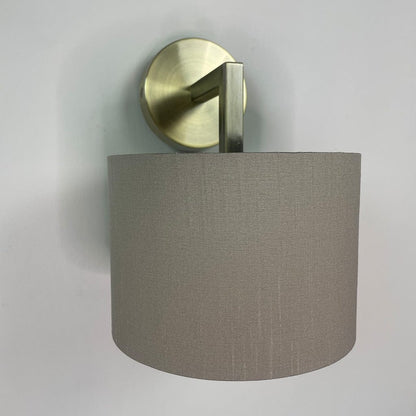 Emma Antique Brass Wall Light with Choice of Drum Shade