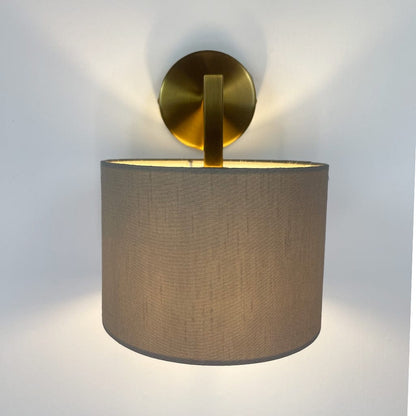 Emma Gold Wall Light with Choice of Drum Shade