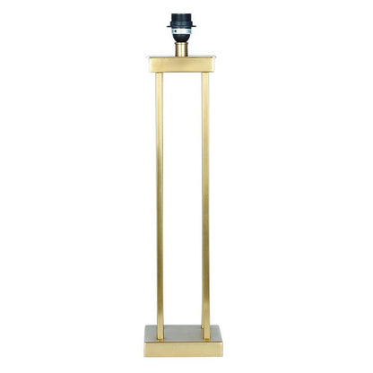 Satin Brass Metal 4 Post Table Lamp