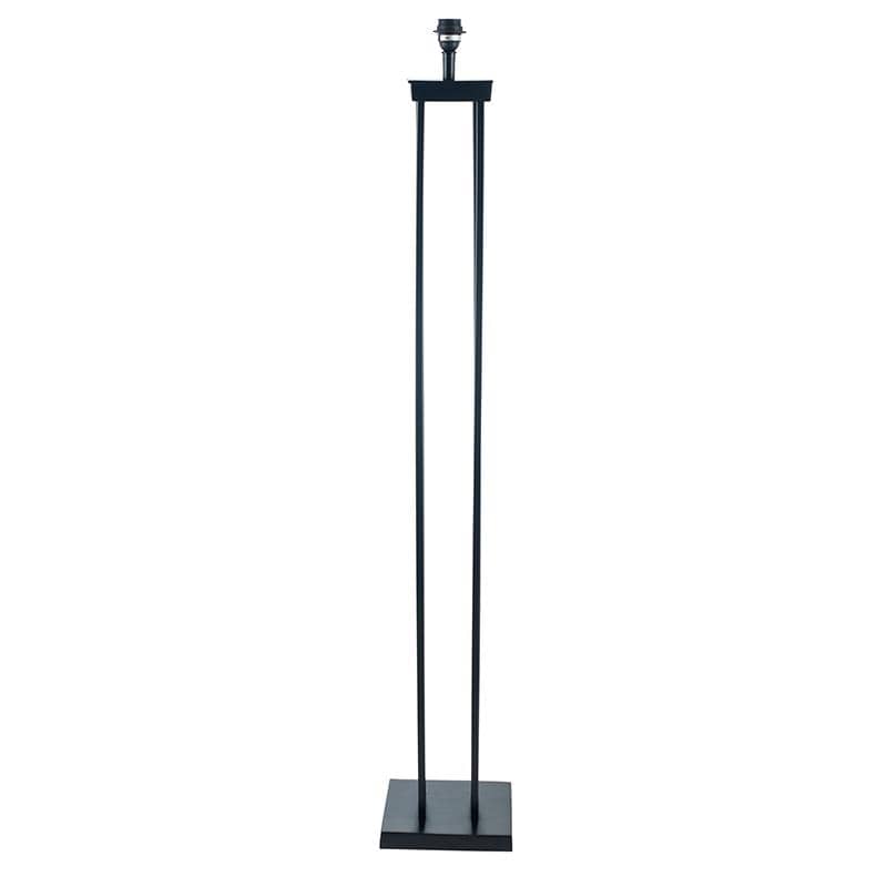 Matt Black Metal Four Post Floor Lamp with Choice of Shade