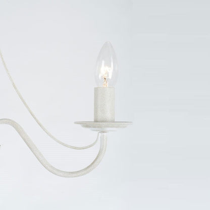 Lyra 3 Light Antique White Chandelier