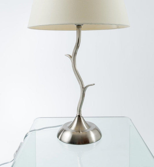 Elm Brushed Steel Table Lamp