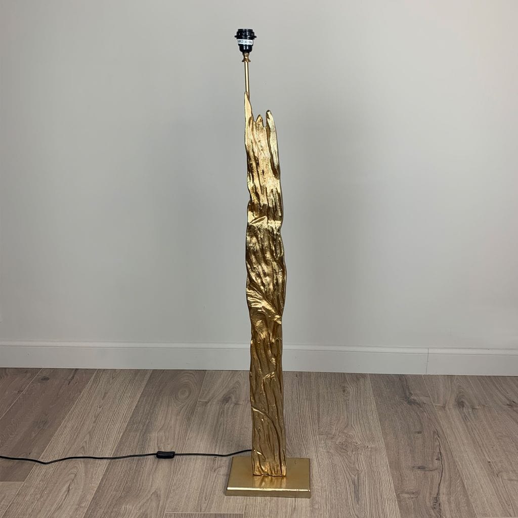 Trident Gold Floor Lamp Large with Choice of Bespoke Shade