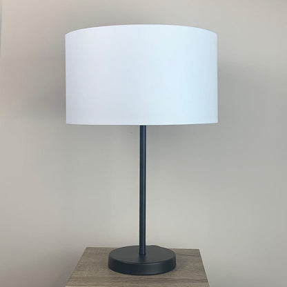 Belford Single Stem Black Table Lamp with Choice of Shade