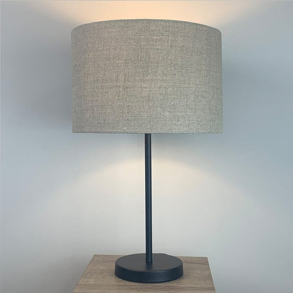 Belford Single Stem Black Table Lamp with Choice of Shade