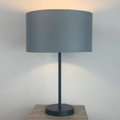 Belford Single Stem Black Table Lamp with Choice of Shade