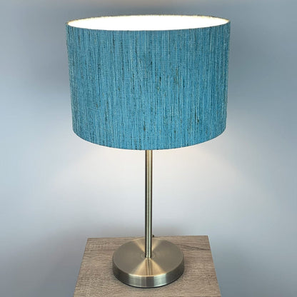 Belford Antique Brass Table Lamp with Metamorphic Marine Shade