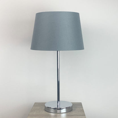 Belford Polished Chrome Table Lamp with Choice of Shade