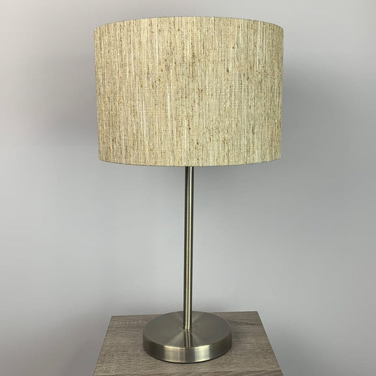 Belford Antique Brass Table Lamp with Metamorphic Honeycomb Shade