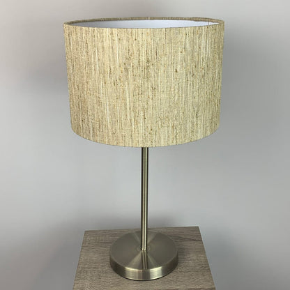 Belford Antique Brass Table Lamp with Metamorphic Honeycomb Shade