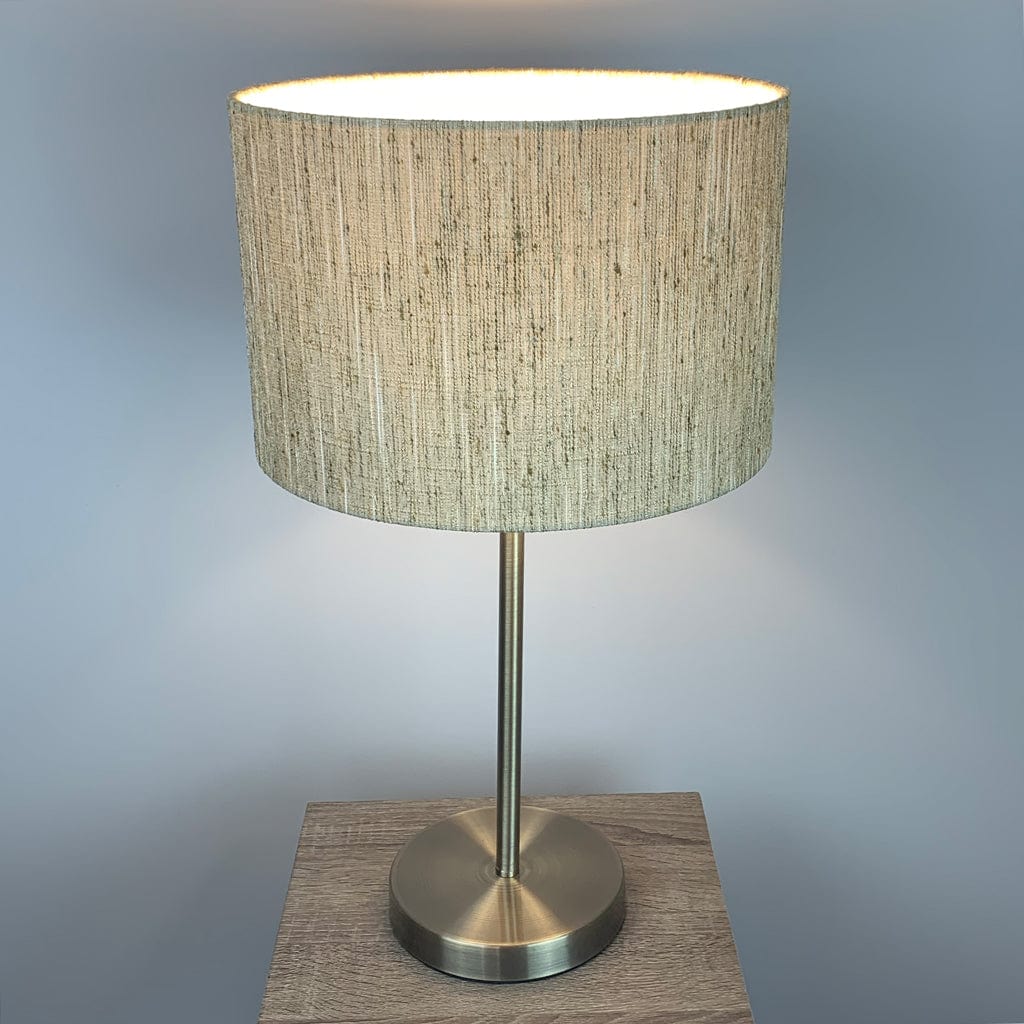 Belford Antique Brass Table Lamp with Metamorphic Honeycomb Shade