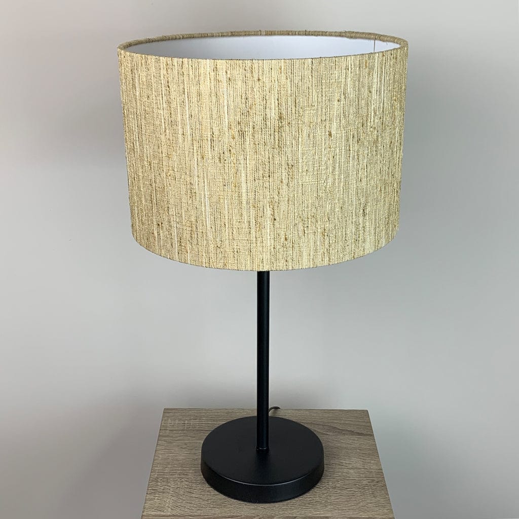 Belford Single Stem Black Table Lamp with Choice of Metamorphic Shade