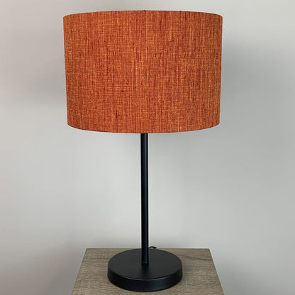 Belford Single Stem Black Table Lamp with Metamorphic Sunset Shade