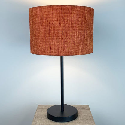 Belford Single Stem Black Table Lamp with Metamorphic Sunset Shade