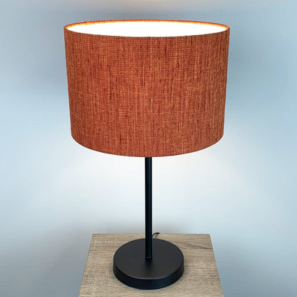 Belford Single Stem Black Table Lamp with Metamorphic Sunset Shade