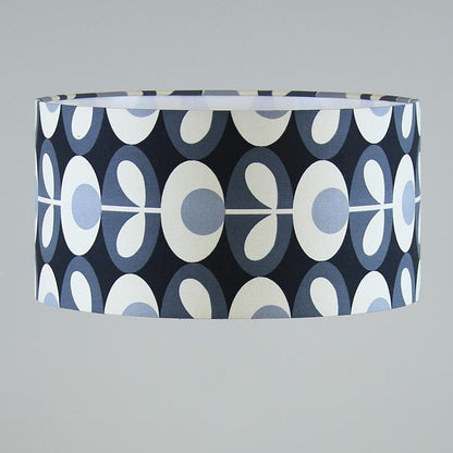 Orla Kiely Oval Flower Cool Grey Shallow Drum