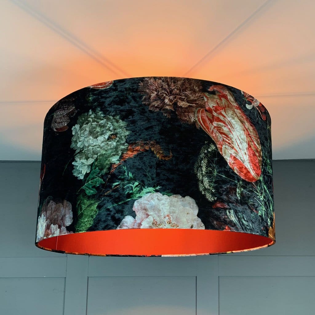 Electrified Jardin De Nuit Shade with Chacar Tandoori Spice Lining