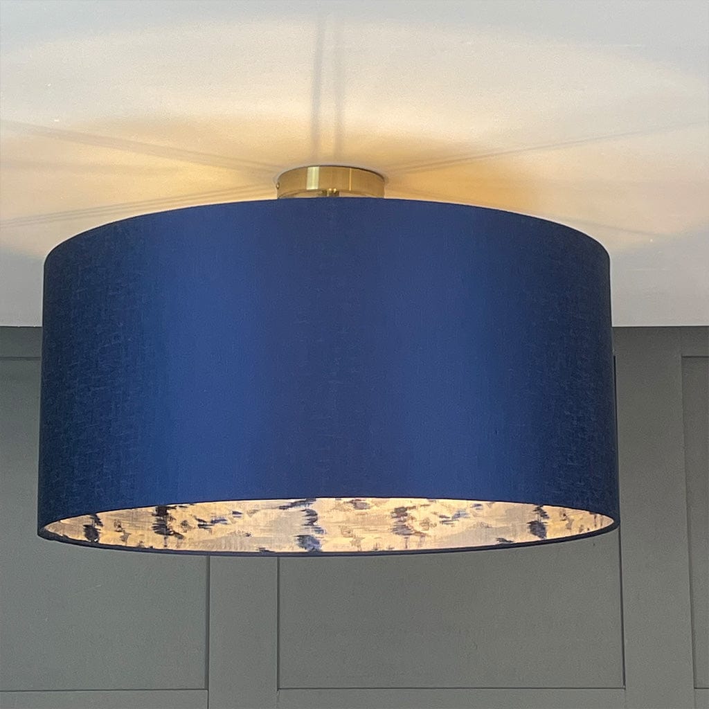 Electrified Carnaby Midnight Shade with Solaris Blue & Grey Lining