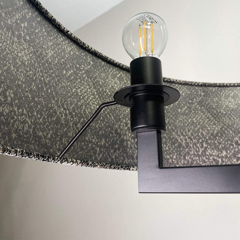 Circa 5 Light Matt Black with Viper Bronze Shade