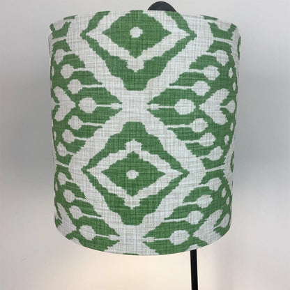 Black Idra Floor Lamp with Marrakesh Emerald Lampshade