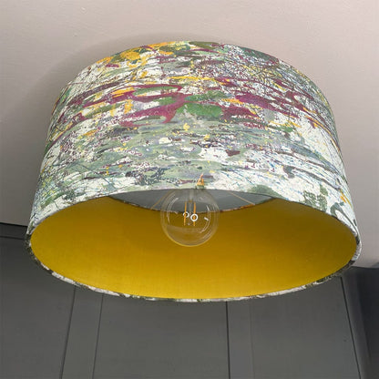 Electrified Mairi Helena Reed Dance Linen Pendant Shade with Banana Silk Lining