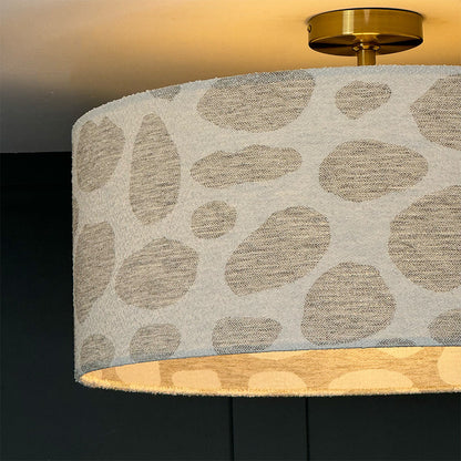 Electrified Bodie Ecru Shade with Frosted Lining