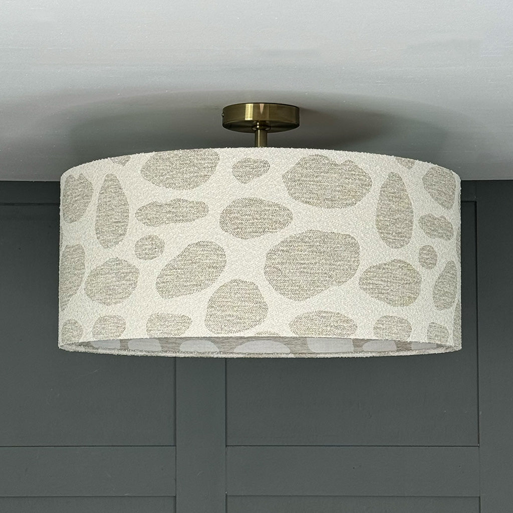 Electrified Bodie Ecru Shade with Frosted Lining