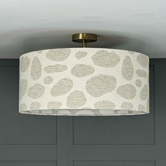 Electrified Bodie Ecru Shade with Frosted Lining