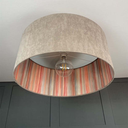 Electrified Artist's Stripe Shell by Clarissa Hulse Lined Lampshade