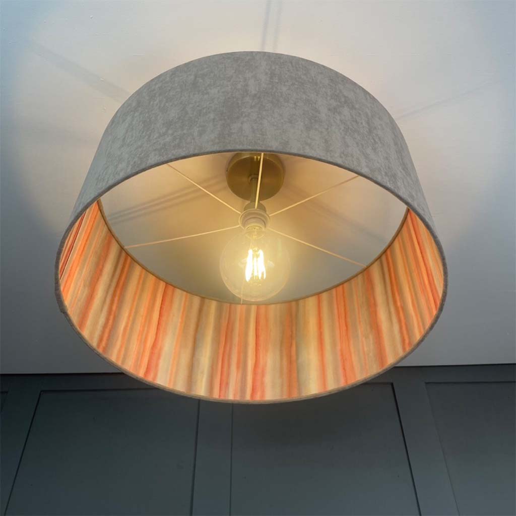 Electrified Artist's Stripe Shell by Clarissa Hulse Lined Lampshade