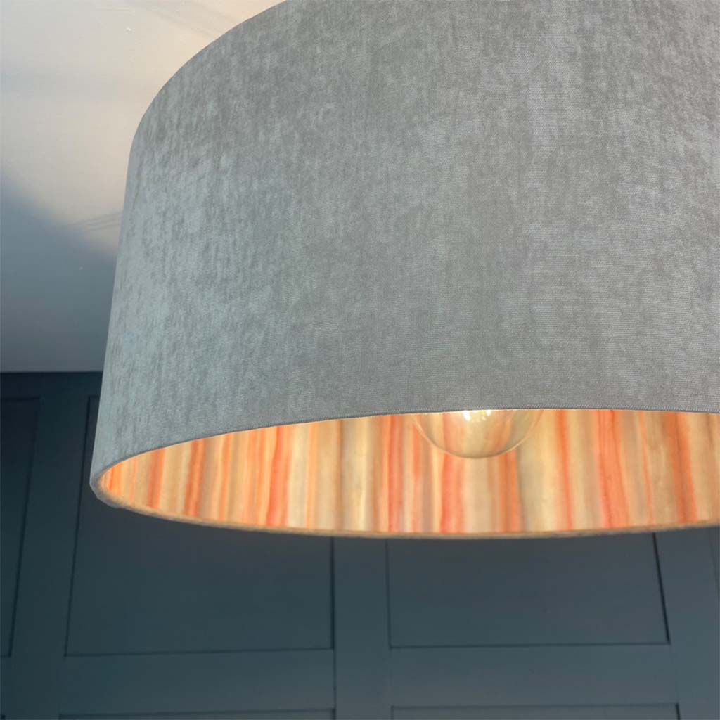 Electrified Artist's Stripe Shell by Clarissa Hulse Lined Lampshade