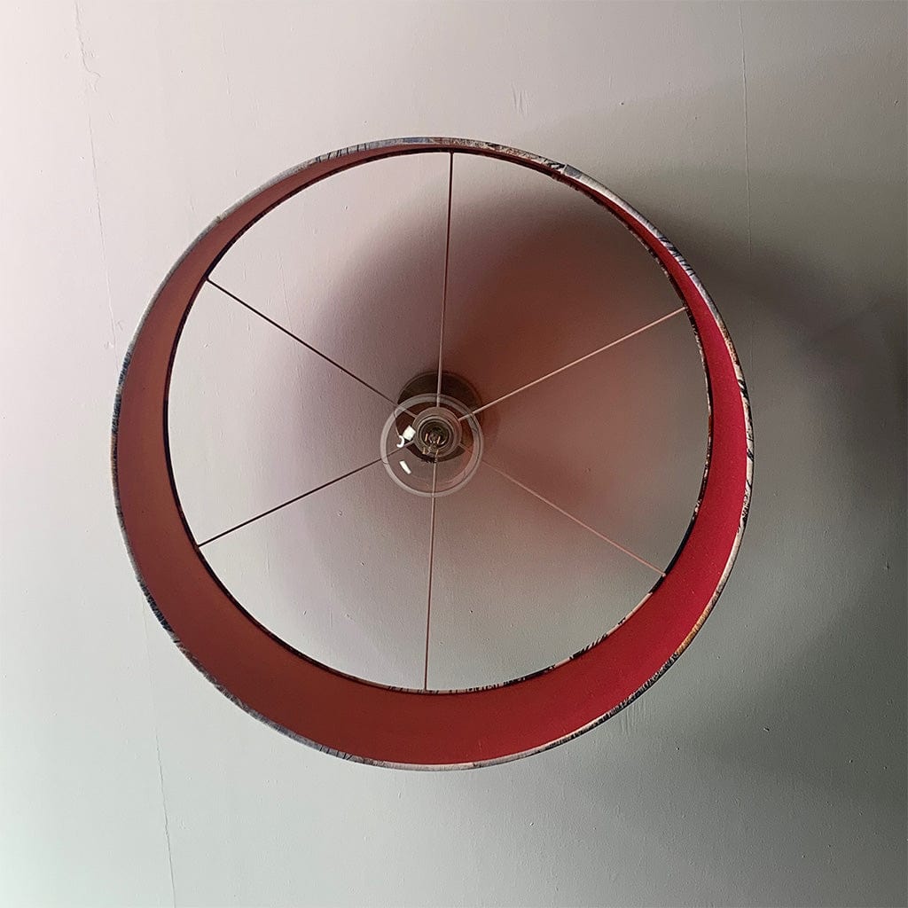 Electrified Mairi Helena Mirrored Storm Linen Light with Satsuma Lining