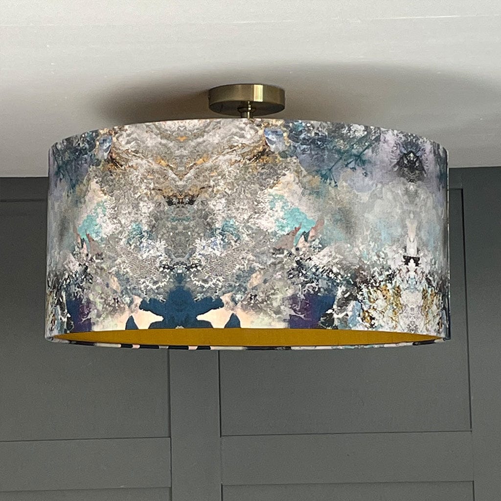 Electrified Mairi Helena Scottish Hebridean Homelands Shade with Old Gold Silk Lining