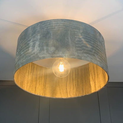 Electrified Agama with Anthology Metamorphic Gold Basalt Wallpaper Lined Lampshade