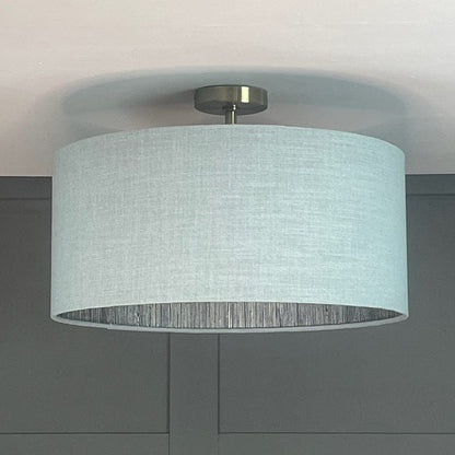 Electrified Seri Mineral Wallpaper Lined Pendant Shade