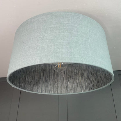 Electrified Seri Mineral Wallpaper Lined Pendant Shade