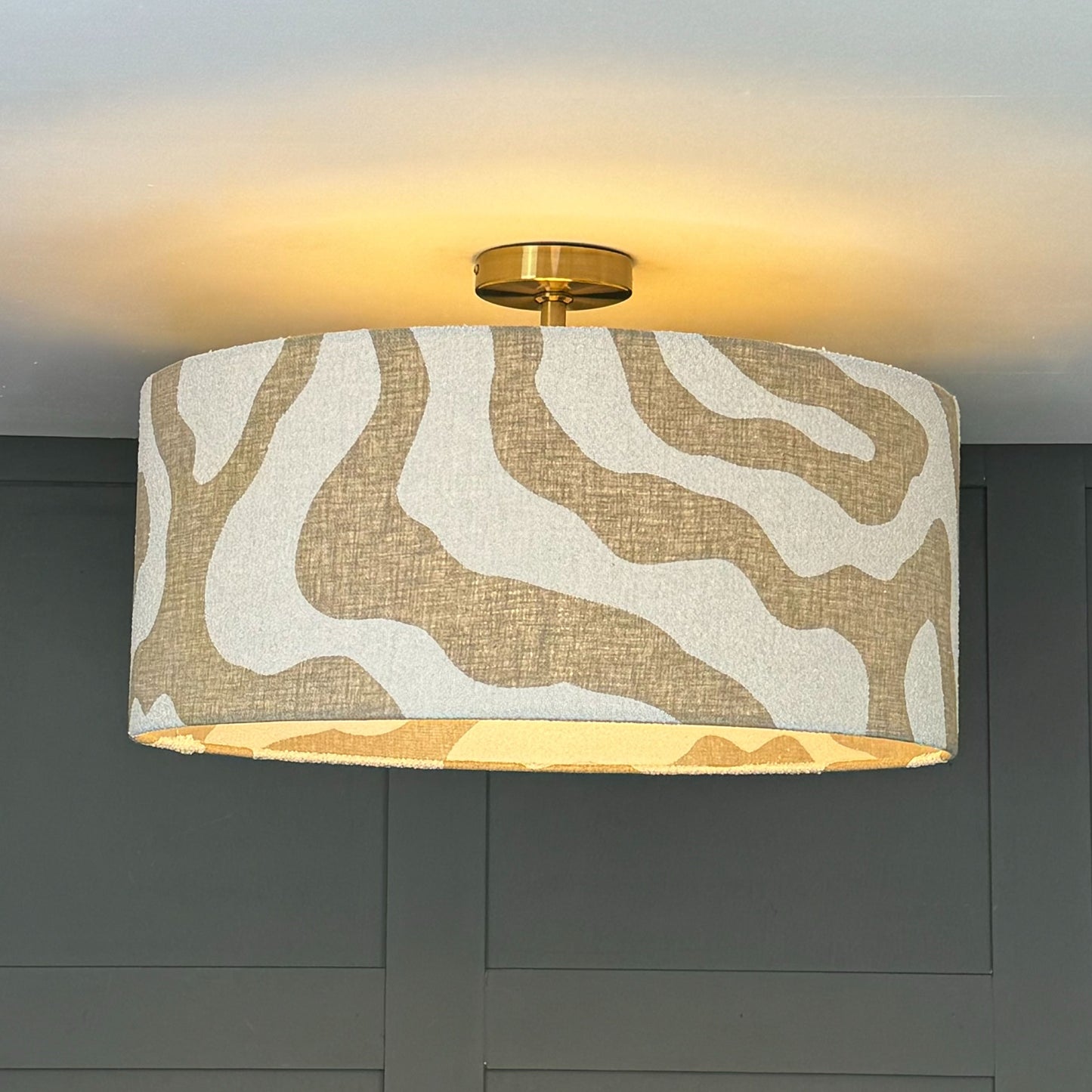 Electrified Sigrid Birch Shade with Frosted Lining