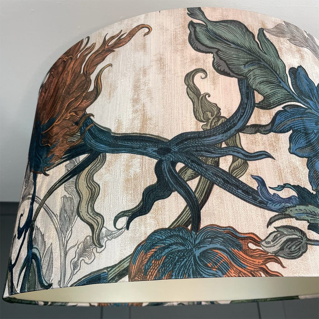 Electrified Timorous Beasties Epic Botanic Drum Shade with Champagne Lining