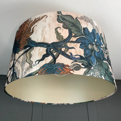 Electrified Timorous Beasties Epic Botanic Drum Shade with Champagne Lining