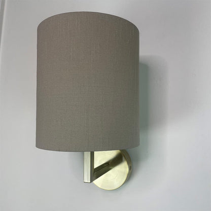 Emma Antique Brass Wall Light with Choice of Drum Shade