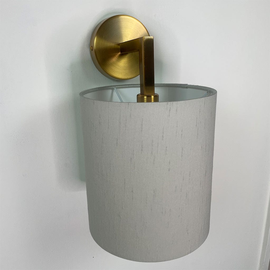 Emma Gold Wall Light with Stockholm Faux Silk Shade