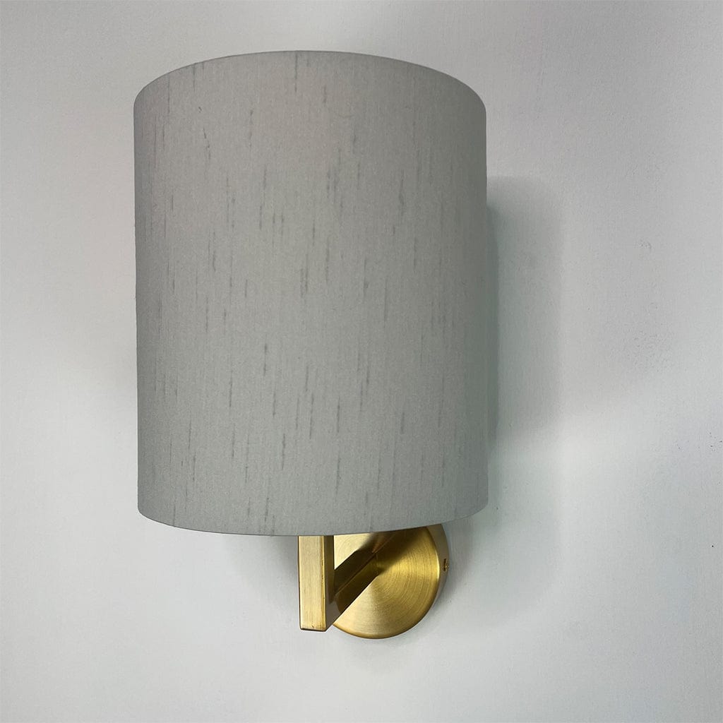 Emma Gold Wall Light with Stockholm Faux Silk Shade