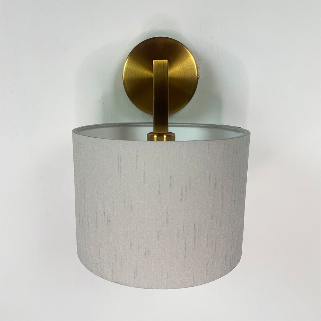 Emma Gold Wall Light with Stockholm Faux Silk Shade