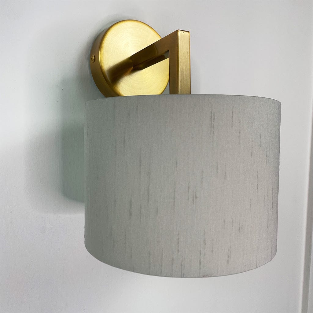 Emma Gold Wall Light with Stockholm Faux Silk Shade