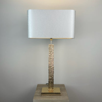 Paperbark Small Opulent Gold Table Lamp with Choice of Rectangle Shade