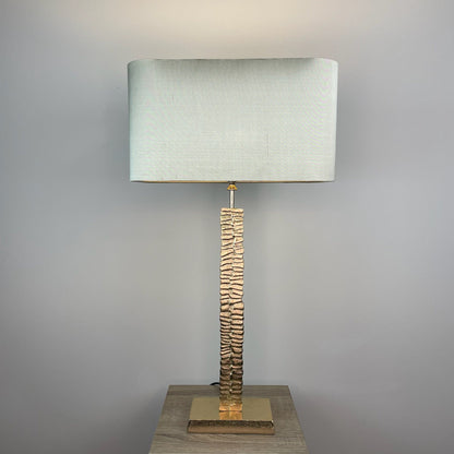 Paperbark Small Opulent Gold Table Lamp with Choice of Rectangle Shade