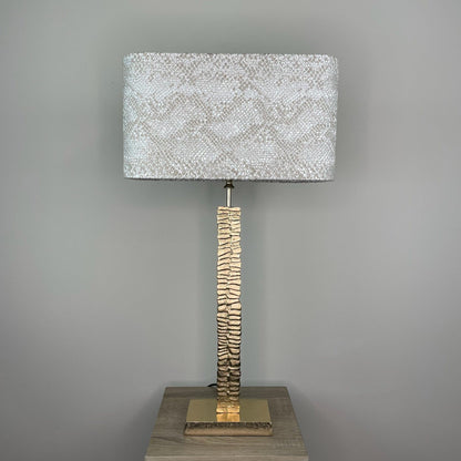 Paperbark Small Opulent Gold Table Lamp with Choice of Rectangle Shade